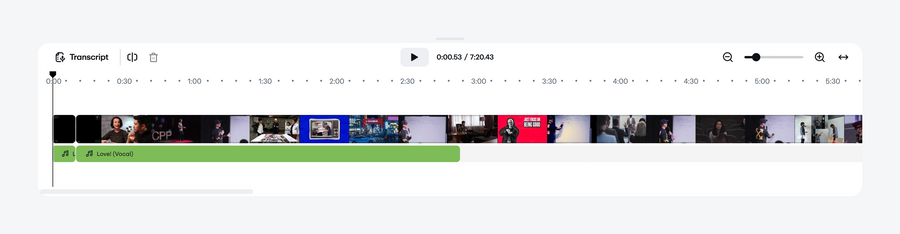 Vimeo
				timeline & history ui component