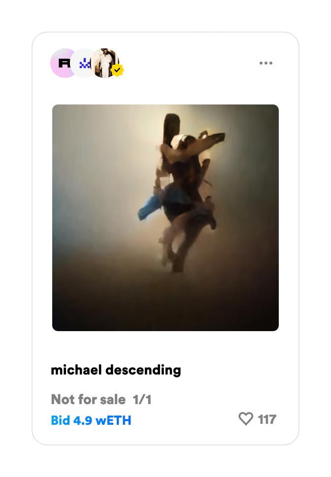 Rarible
				card ui component