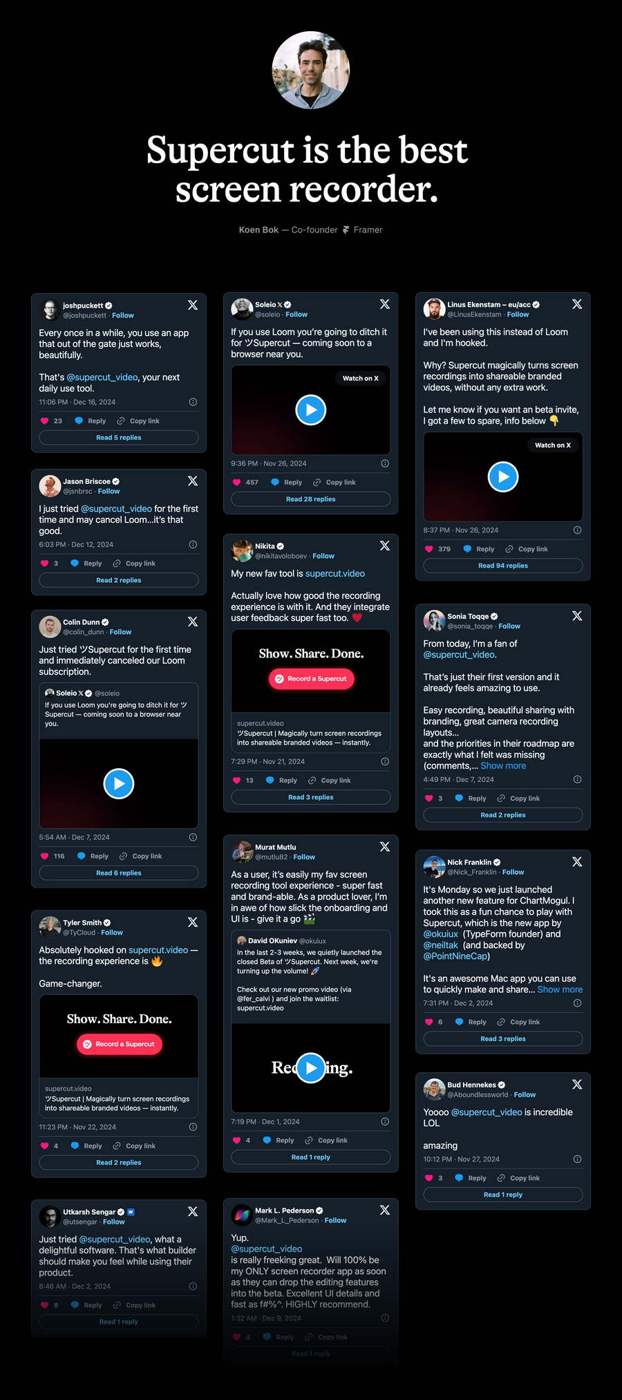 Supercut
				testimonial ui component