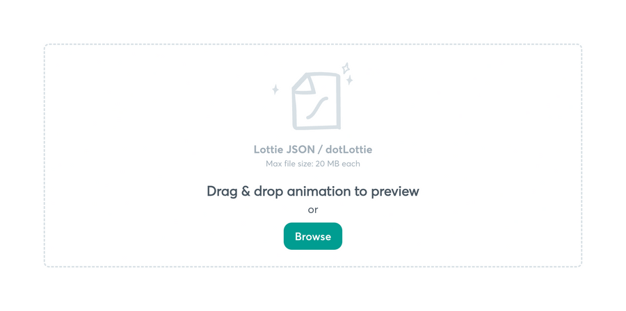 Lottie
				file upload input ui component