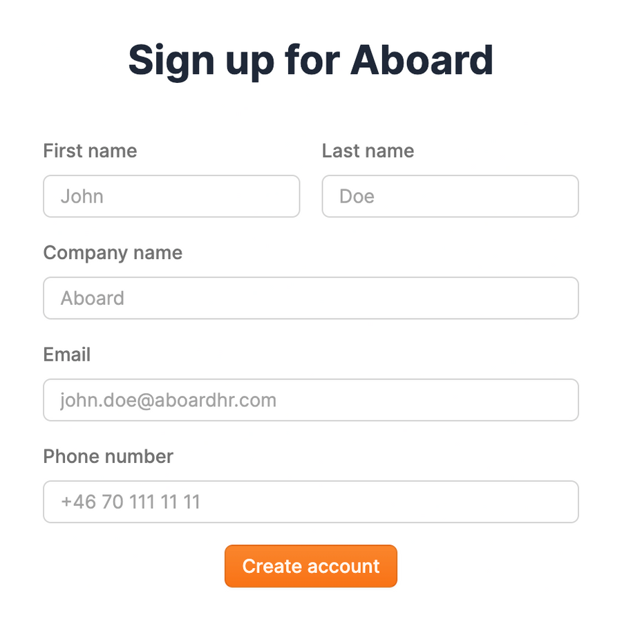 Aboard
				form element ui component