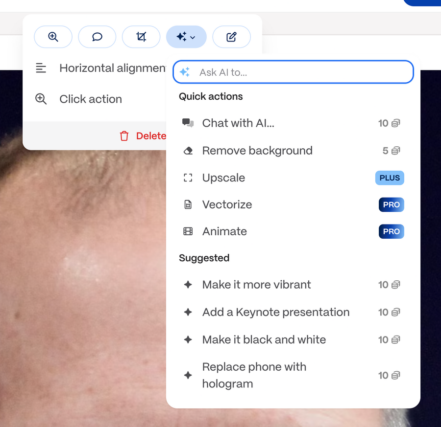 Gamma
				dropdown menu ui component