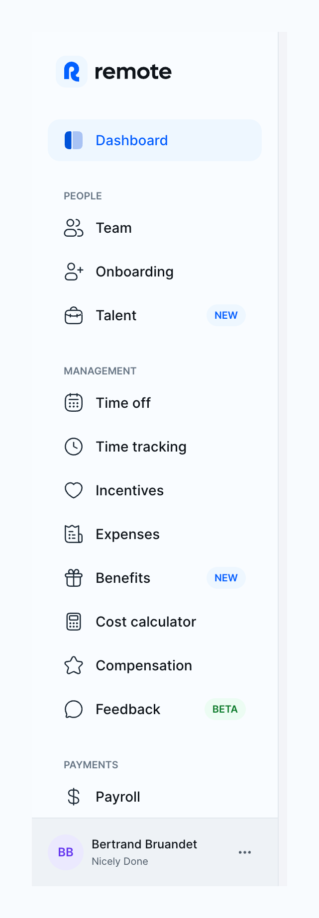 Remote
				vertical navigation ui component