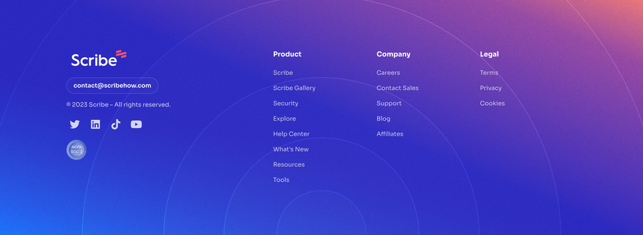 Scribe
				footer ui component