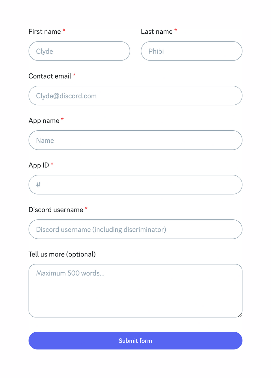 Discord
				form element ui component
