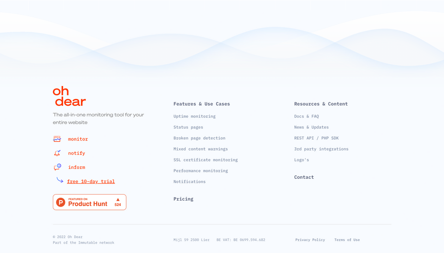 Oh Dear
				footer ui component