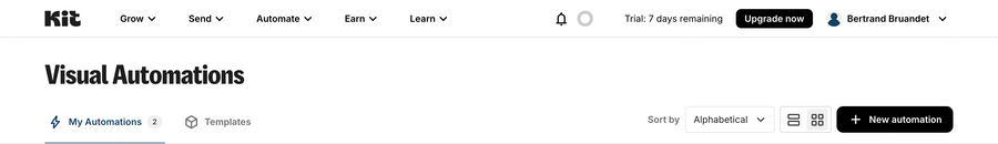 Kit
				horizontal navigation ui component