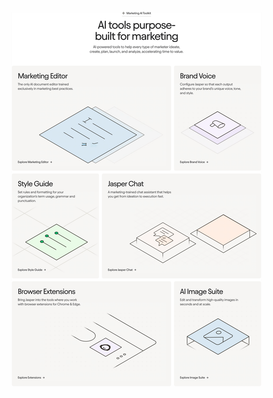Jasper
				bento box ui component