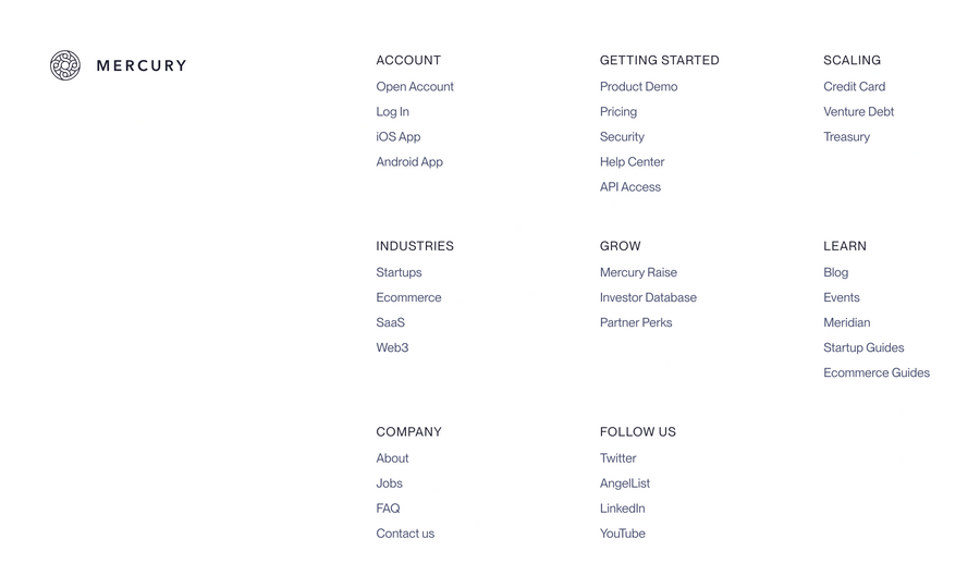 Mercury
				footer ui component