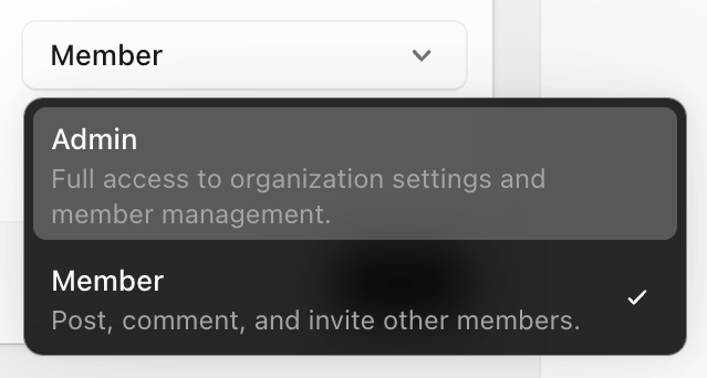 Campsite
				dropdown menu ui component