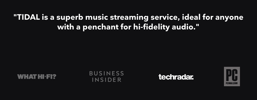 Tidal
				testimonial ui component