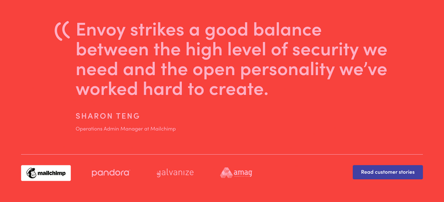 Envoy
				testimonial ui component