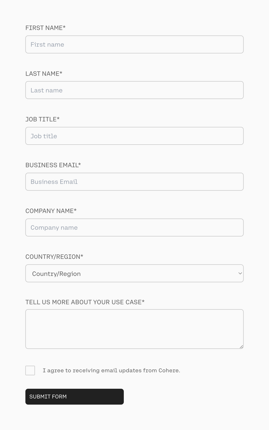 Cohere
				form element ui component