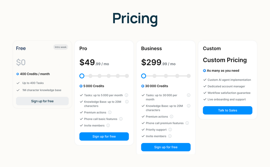 Lindy
				pricing section ui component
