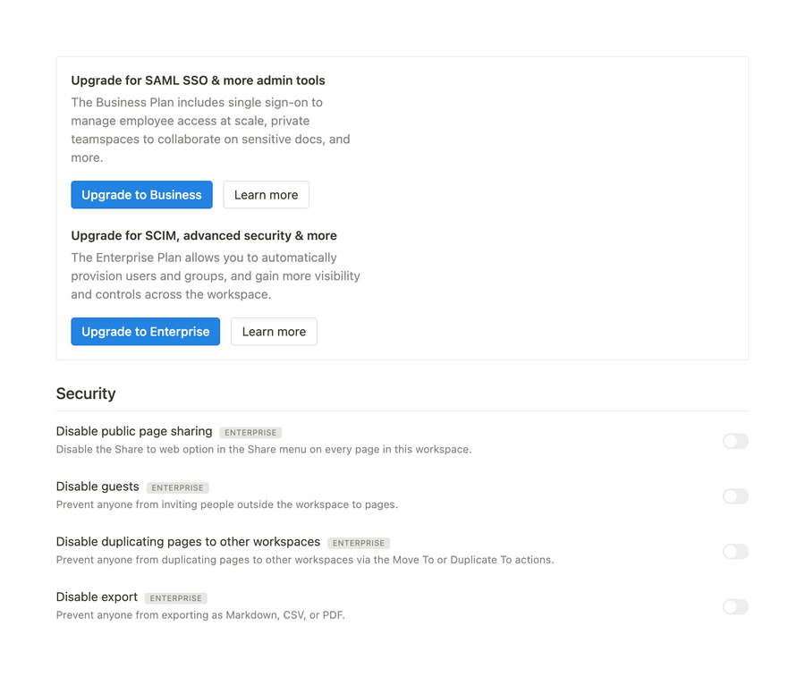 Notion
				upgrade your plan ui component