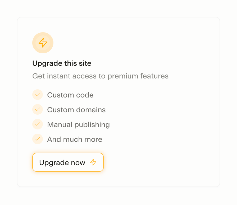 Super
				upgrade your plan ui component