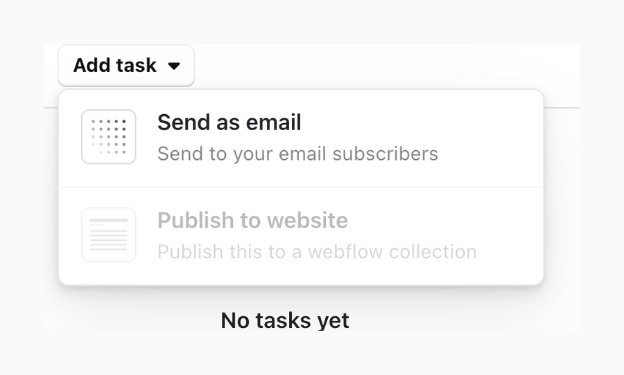 Audienceful
				dropdown menu ui component