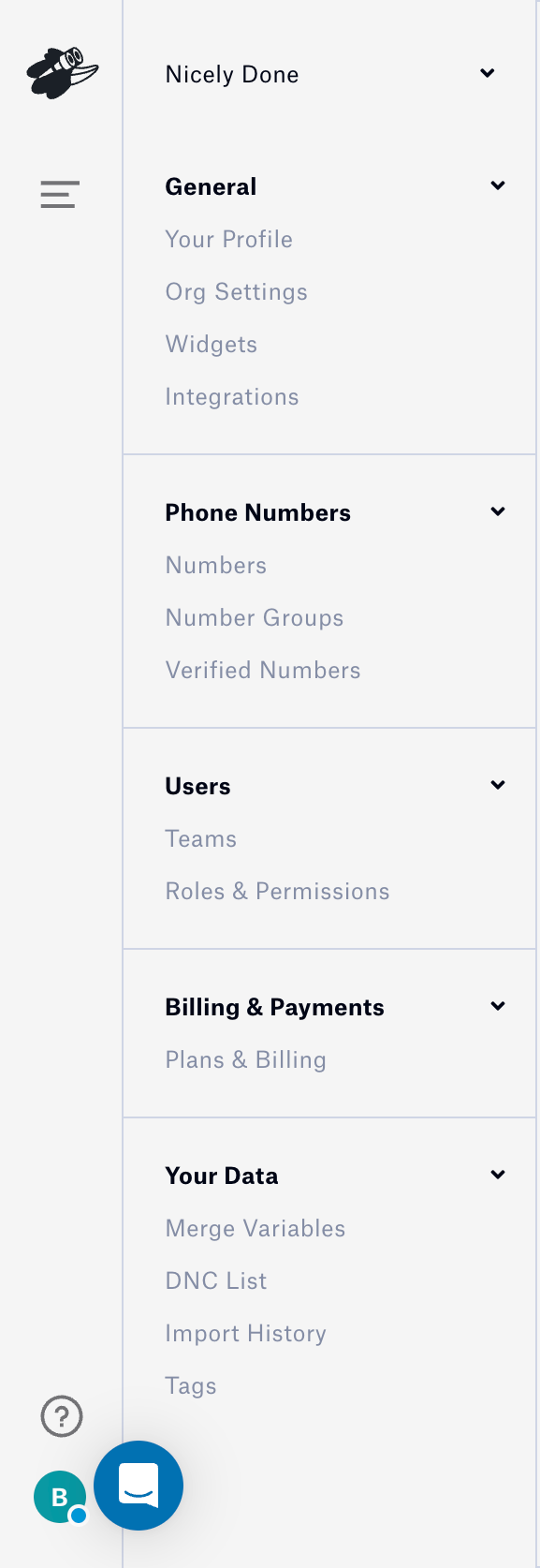Distrobird
				vertical navigation ui component