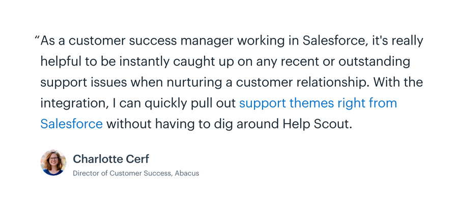 Help Scout
				testimonial ui component