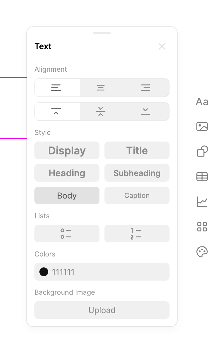 Tome
				toolbox ui component