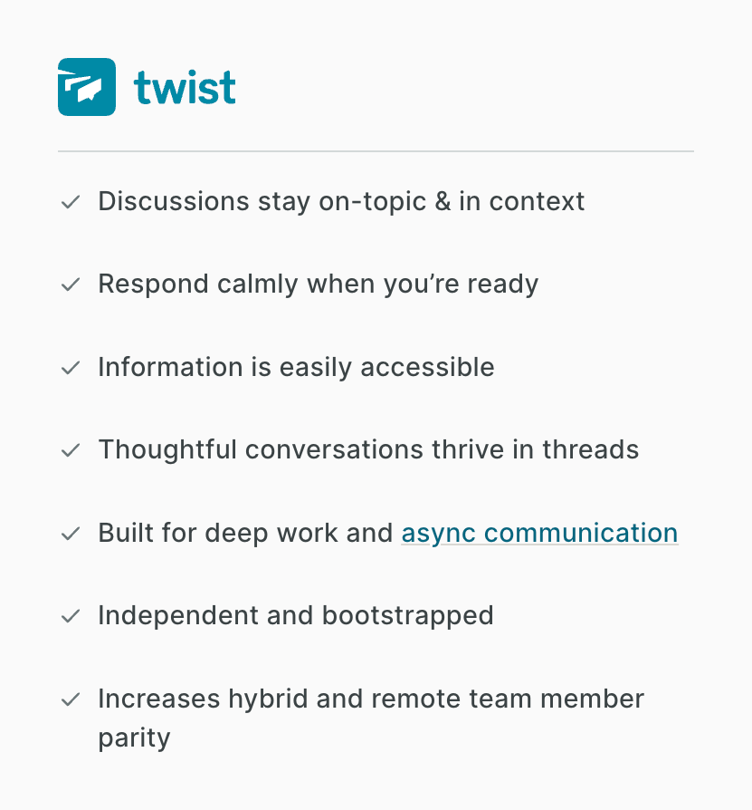 Twist
				benefit list ui component