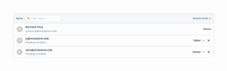 Deepnote
				table ui component
