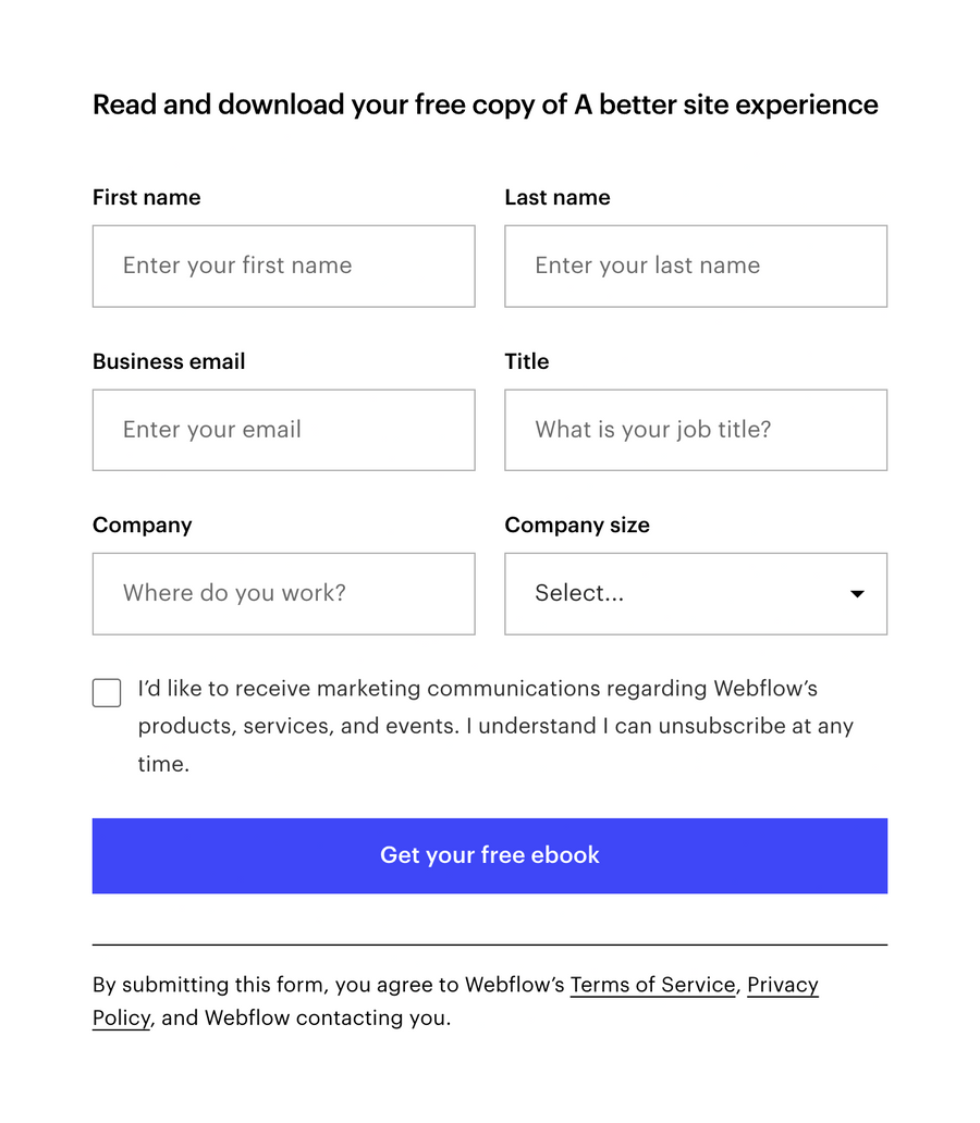 Webflow
				form element ui component