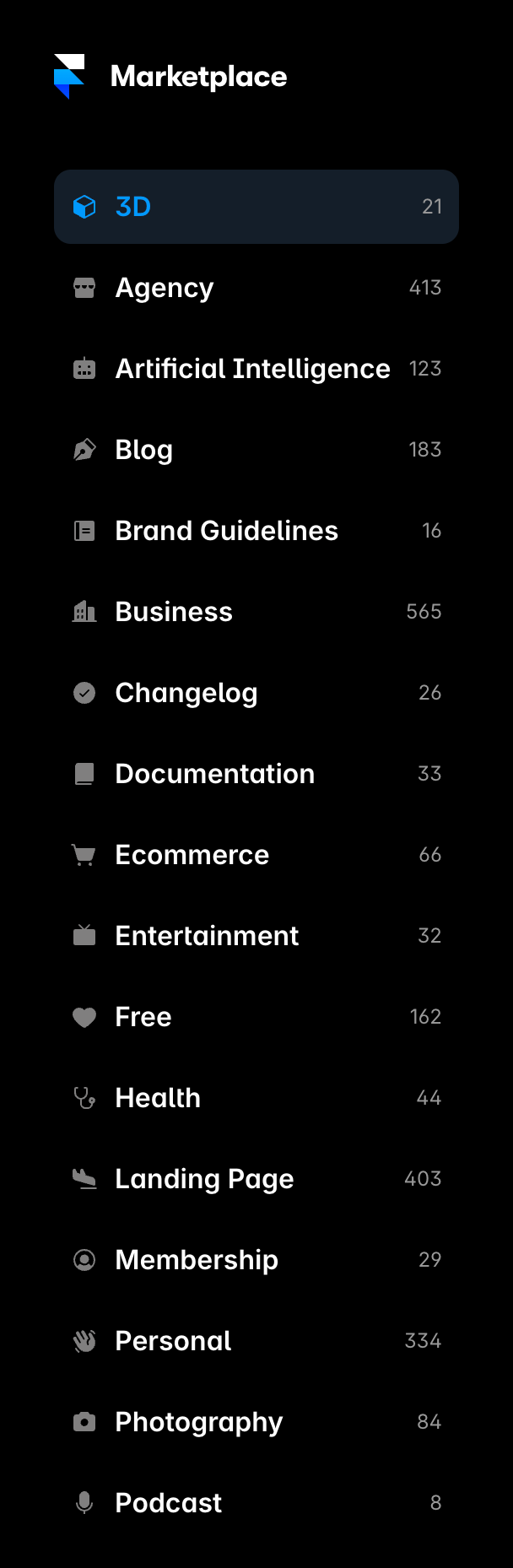 Framer
				vertical list ui component
