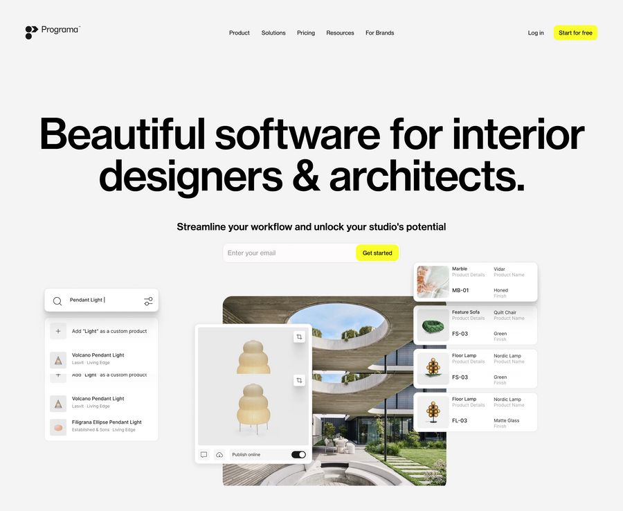 Programa
				hero section ui component
