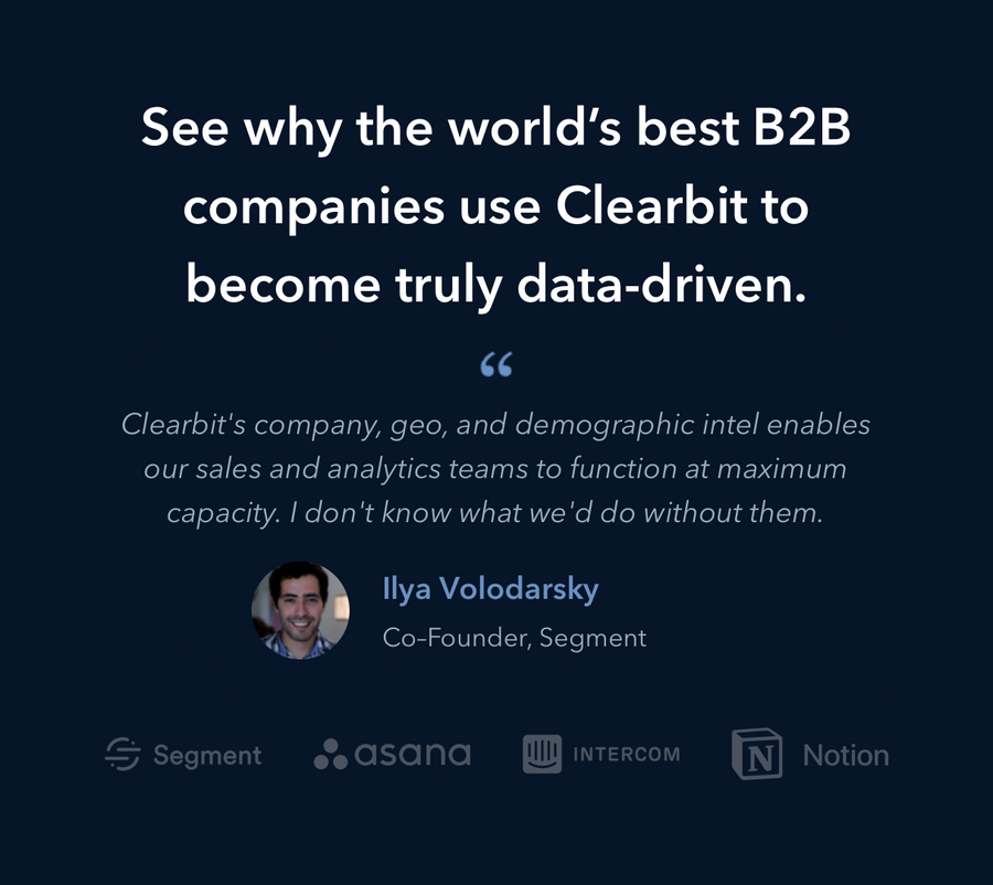 Clearbit
				testimonial ui component