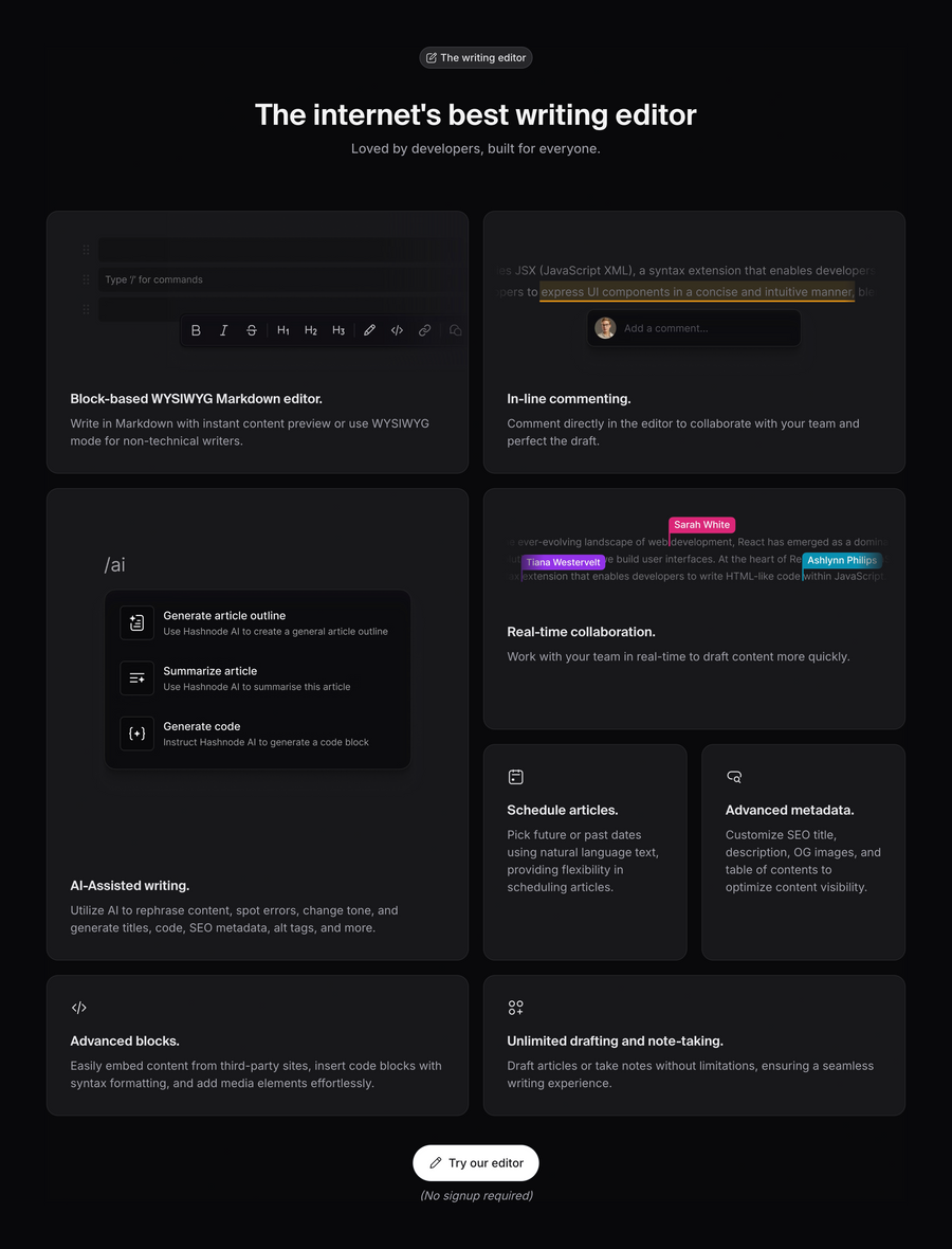 Hashnode
				bento box ui component