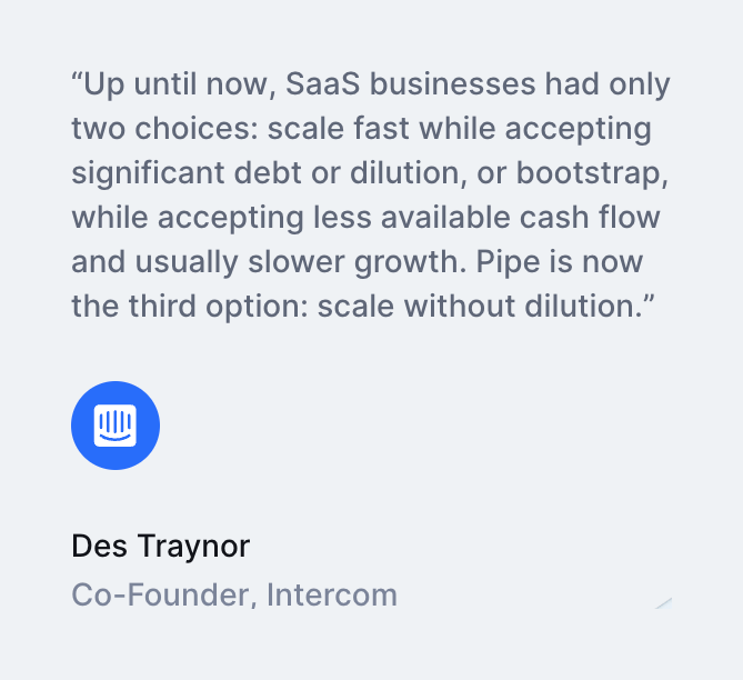 Pipe
				testimonial ui component
