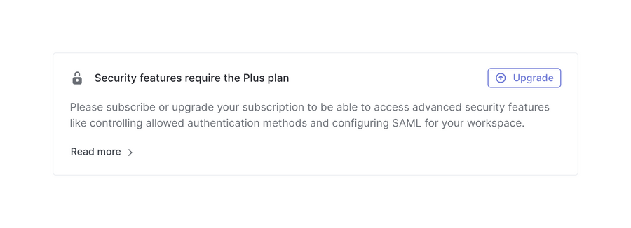 Linear
				upgrade your plan ui component