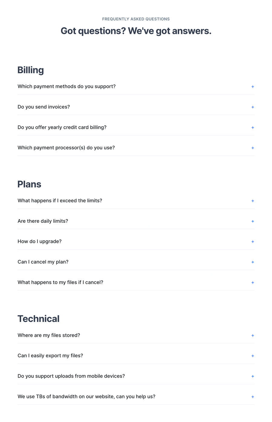 Bytescale
				faq ui component