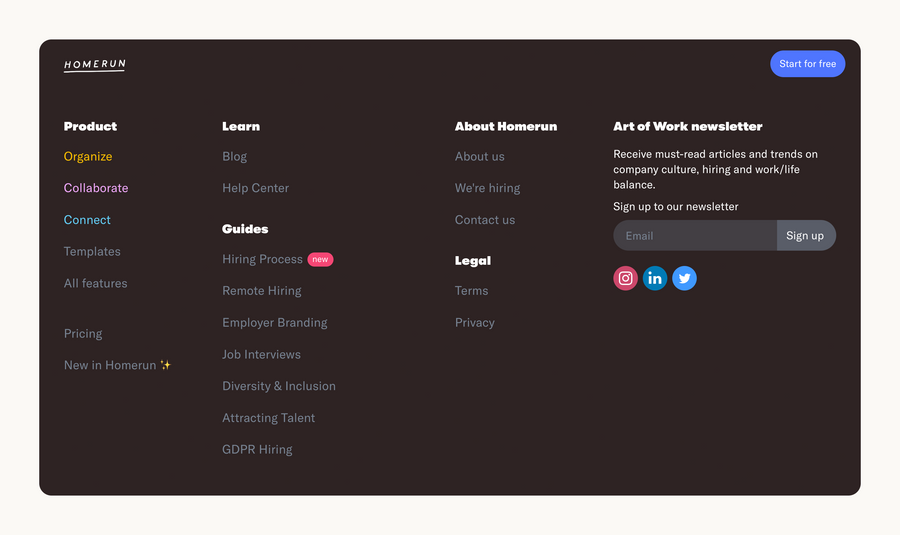 Homerun
				testimonial ui component