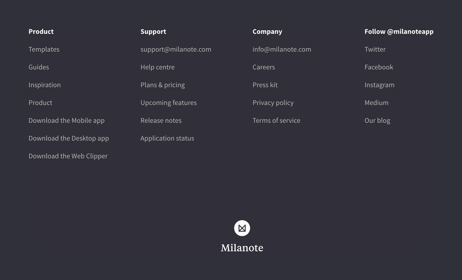 Milanote
				footer ui component