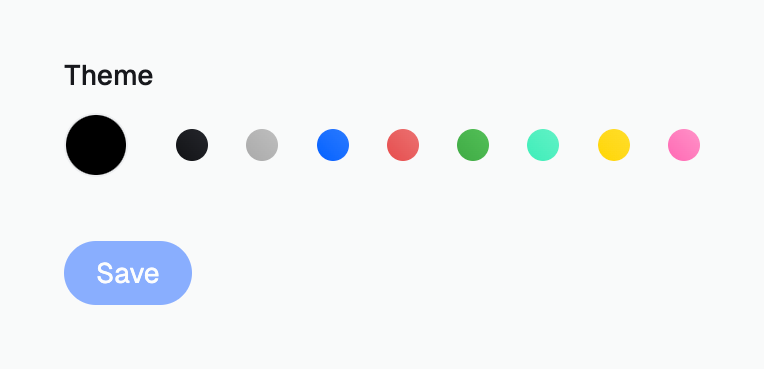 Polar
				color picker ui component