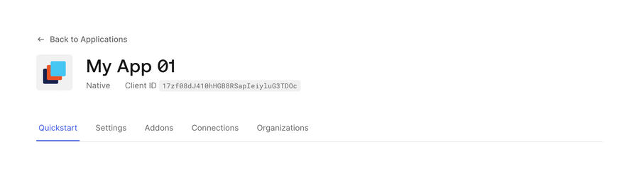 Auth0
				tabs ui component