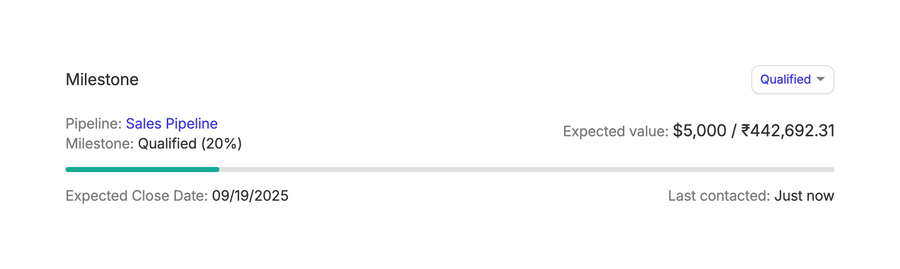Capsule
				progress indicator ui component