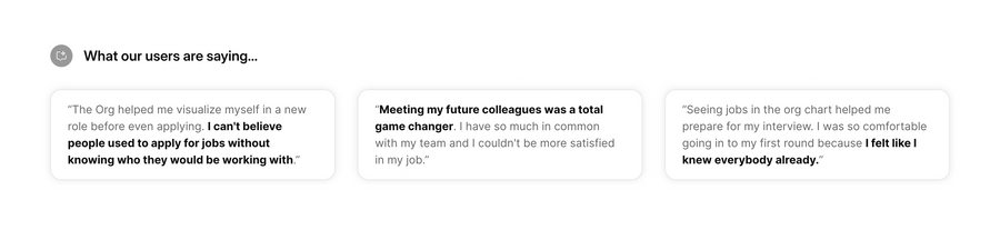 The org
				testimonial ui component
