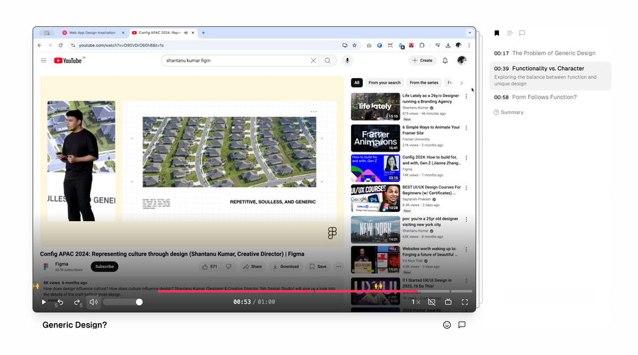 Supercut
			design video player ui component