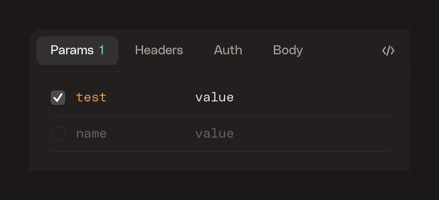 Httpie
				tabs ui component