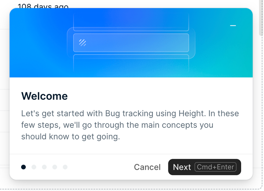 Height
				progress indicator ui component