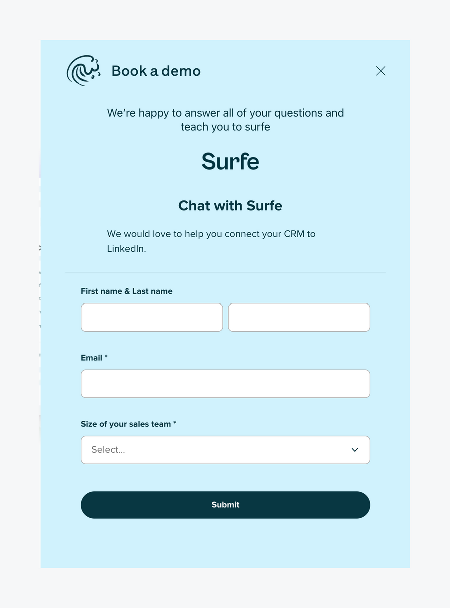 Surfe
				form element ui component