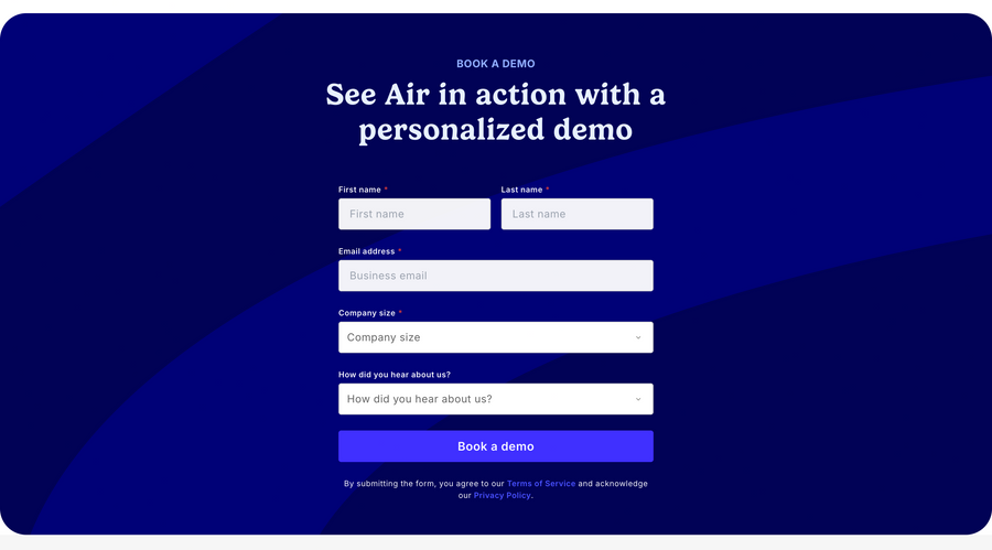 Air
				form element ui component