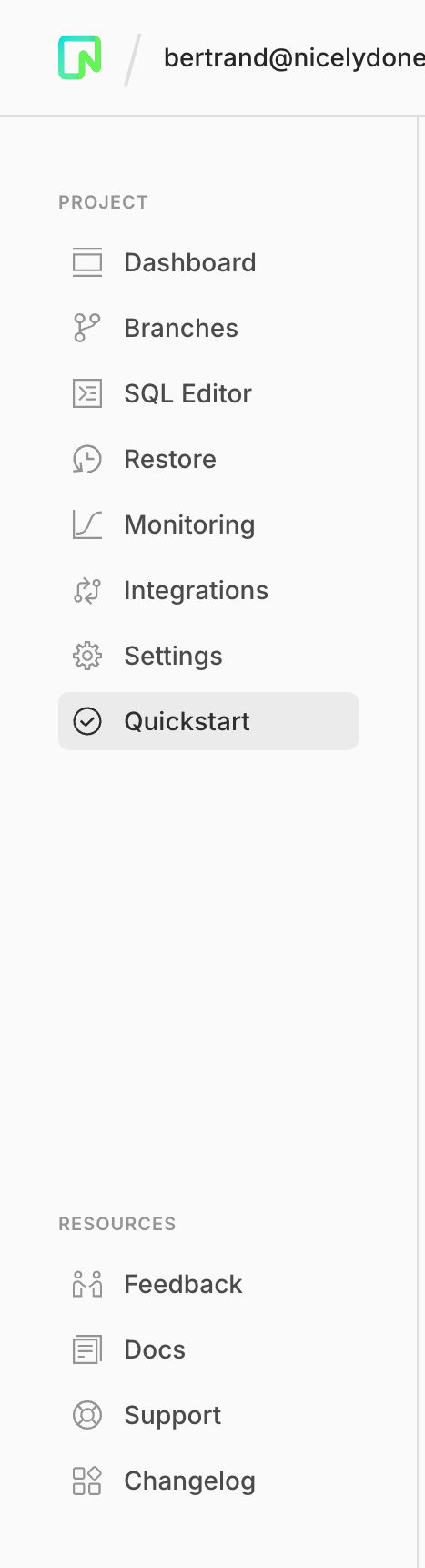 Neon
				vertical navigation ui component