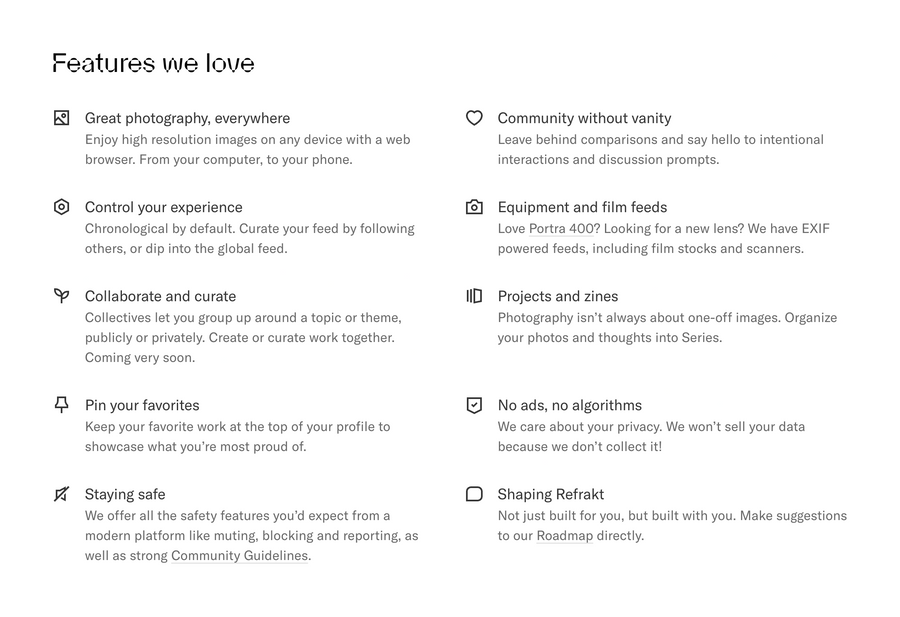 Refrakt
				benefit list ui component