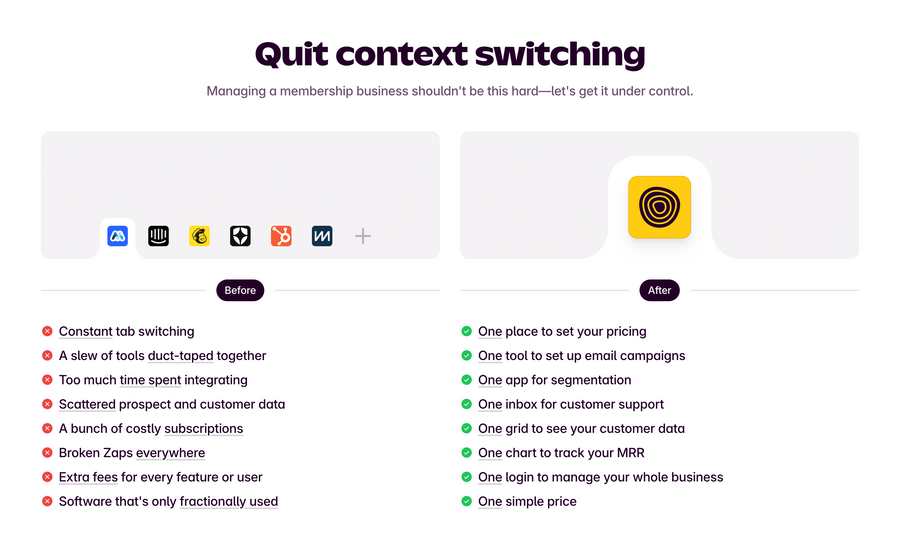 Outseta
				vertical list ui component