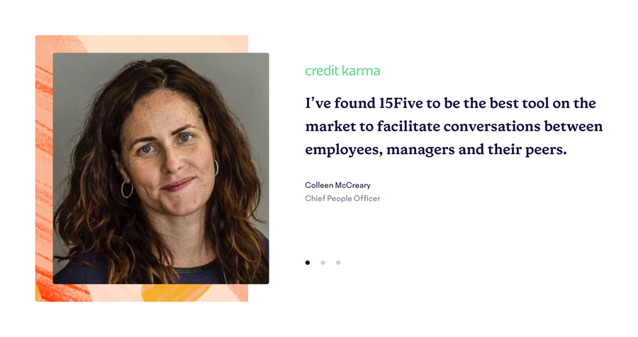 15Five
				testimonial ui component
