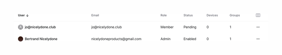 Twingate
				table ui component